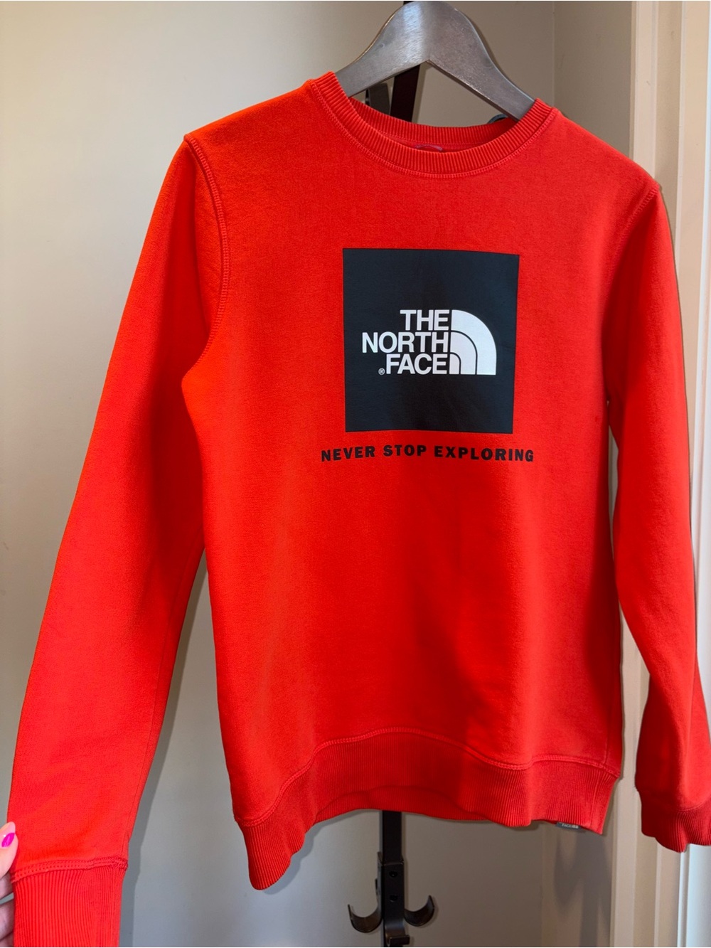 The North Face Youth XL Red Box Logo Cotton Crewneck Sweatshirt Women’s XS / S